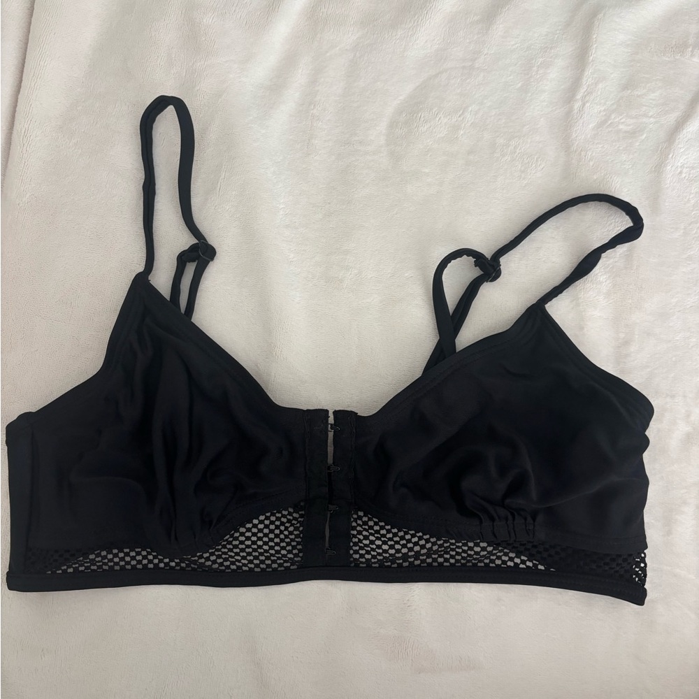 Forever 21 Black Mesh Accent Bralette
